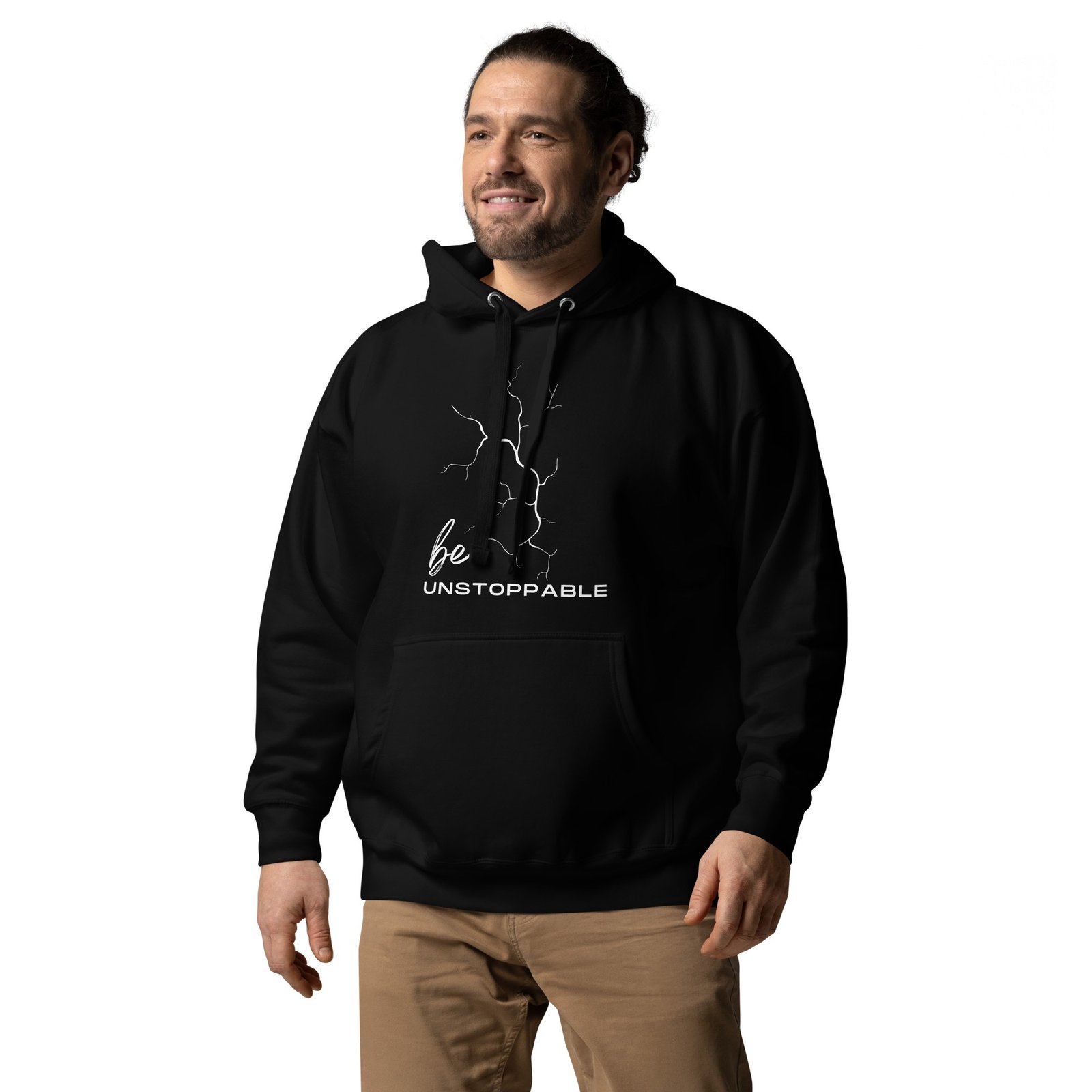 Unstoppable Unisex Hoodie (Black) - Image 2