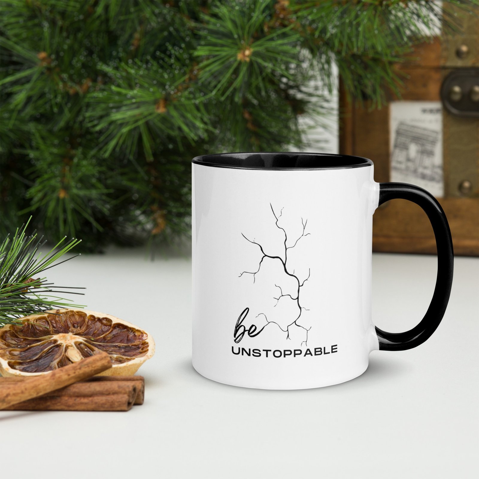 Be Unstoppable Mug with Color Inside - Image 2