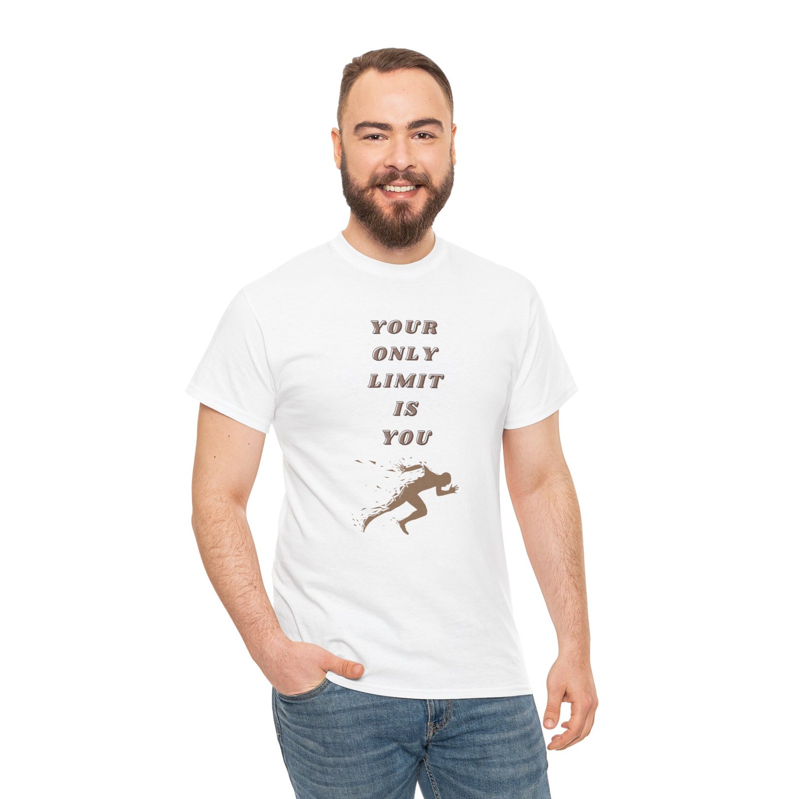 Unisex Your Only Limit Is You Heavy Cotton Tee - Image 13
