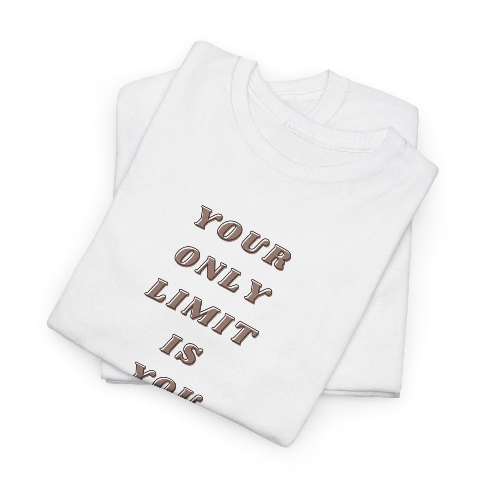Unisex Your Only Limit Is You Heavy Cotton Tee - Image 6