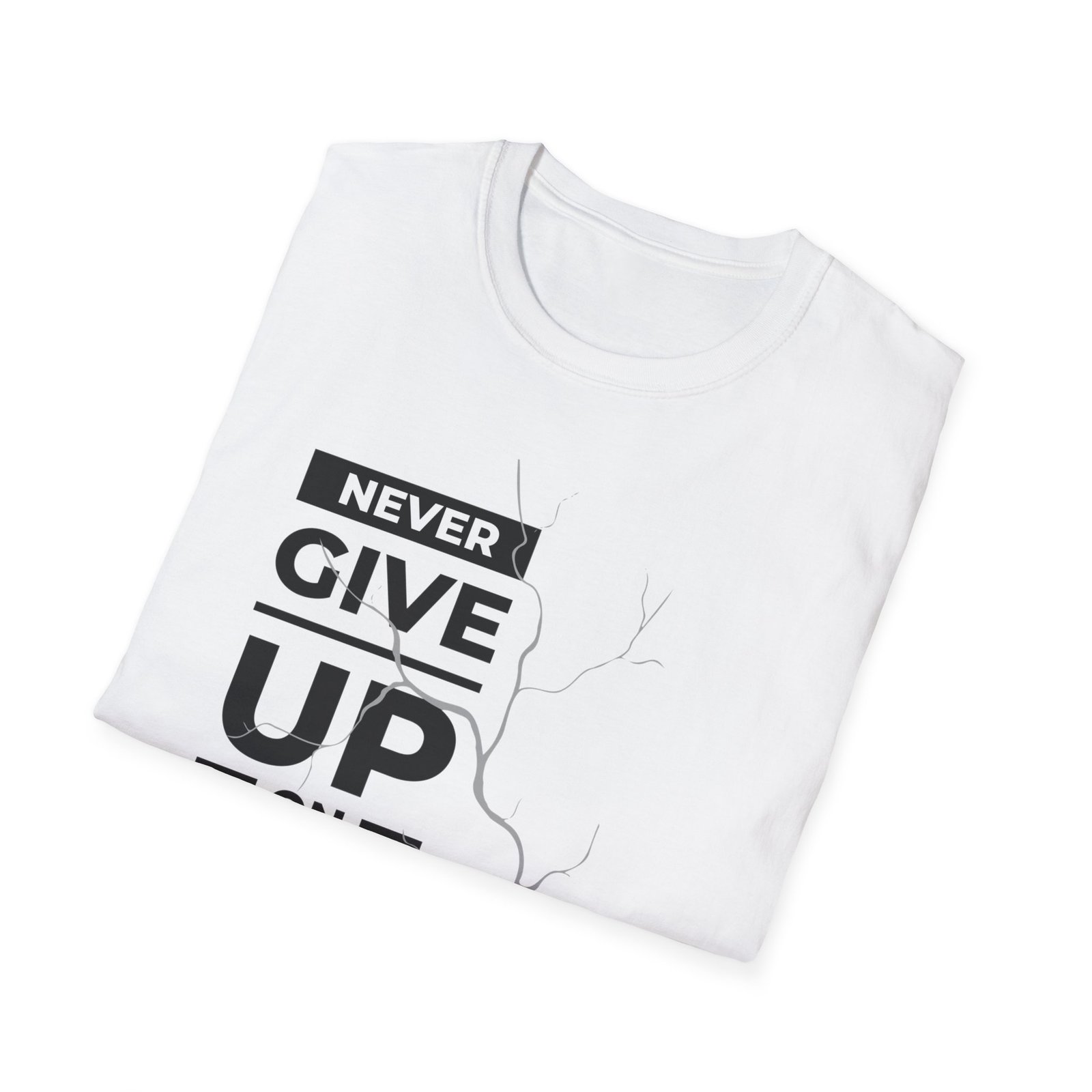Unisex Never Give Up On Your Dreams Softstyle T-Shirt - Image 4