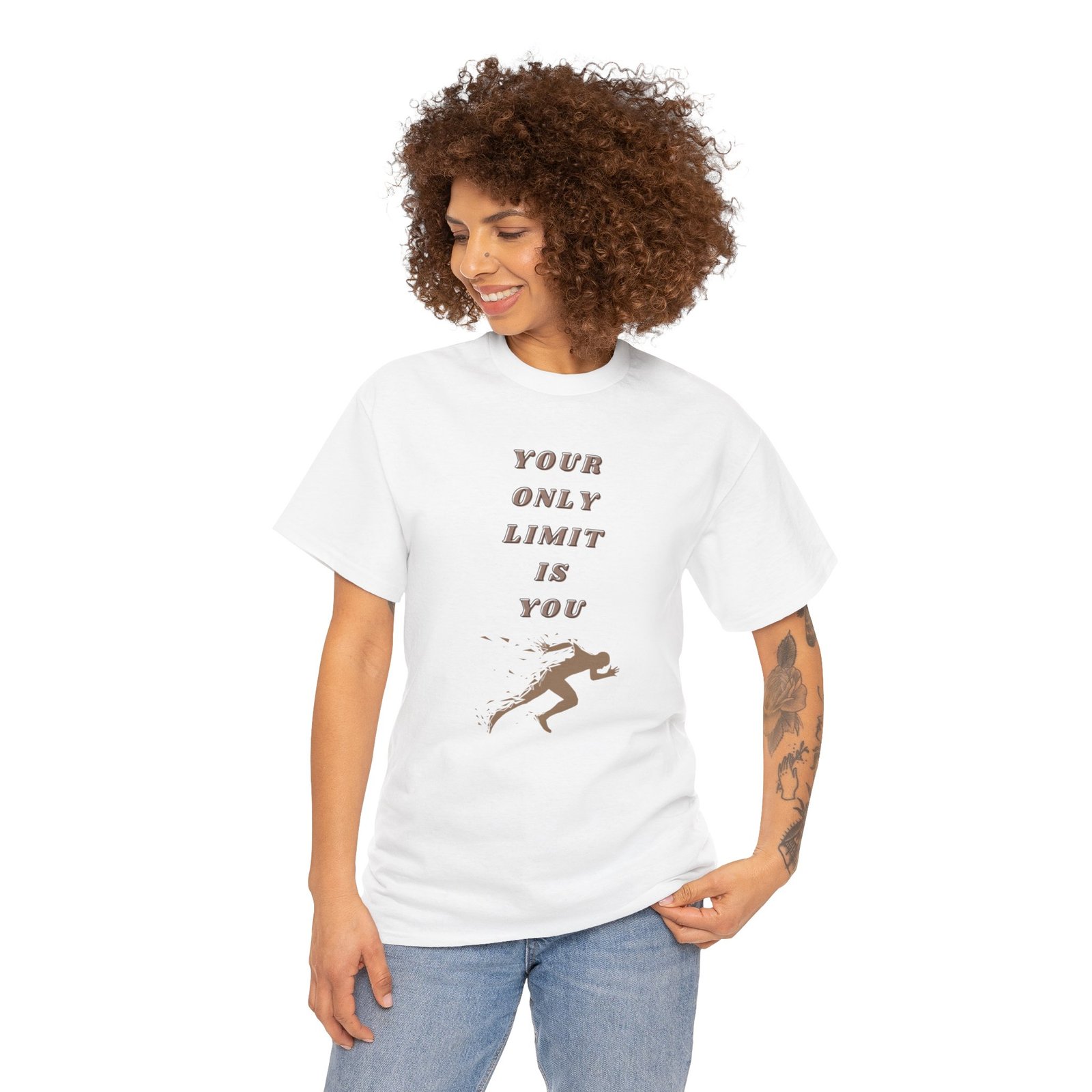 Unisex Your Only Limit Is You Heavy Cotton Tee - Image 11