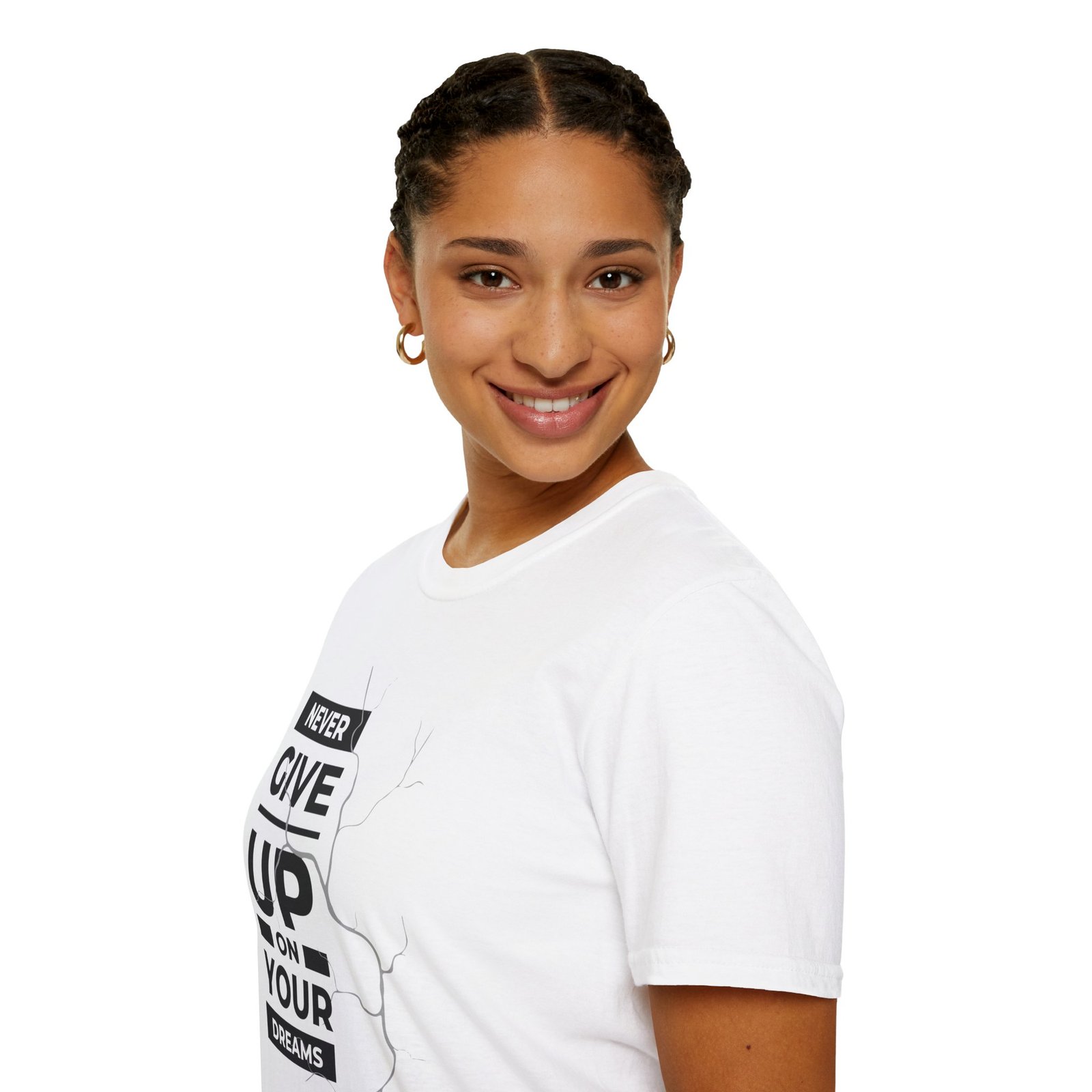 Unisex Never Give Up On Your Dreams Softstyle T-Shirt - Image 9